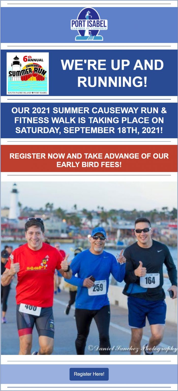 REGISTER NOW FOR THE 6TH ANNUAL SUMMER CAUSEWAY RUN & FITNESS WALK
